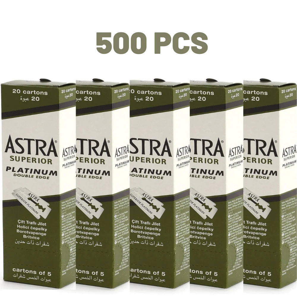 Astra Superior Platinum Double Edge Razor Blades - 100 Blades