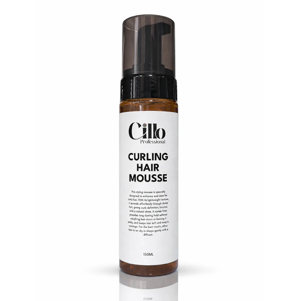 Cillo Professional Curling Hair Mousse 150ml – Defines Curls, Frizz Contro
