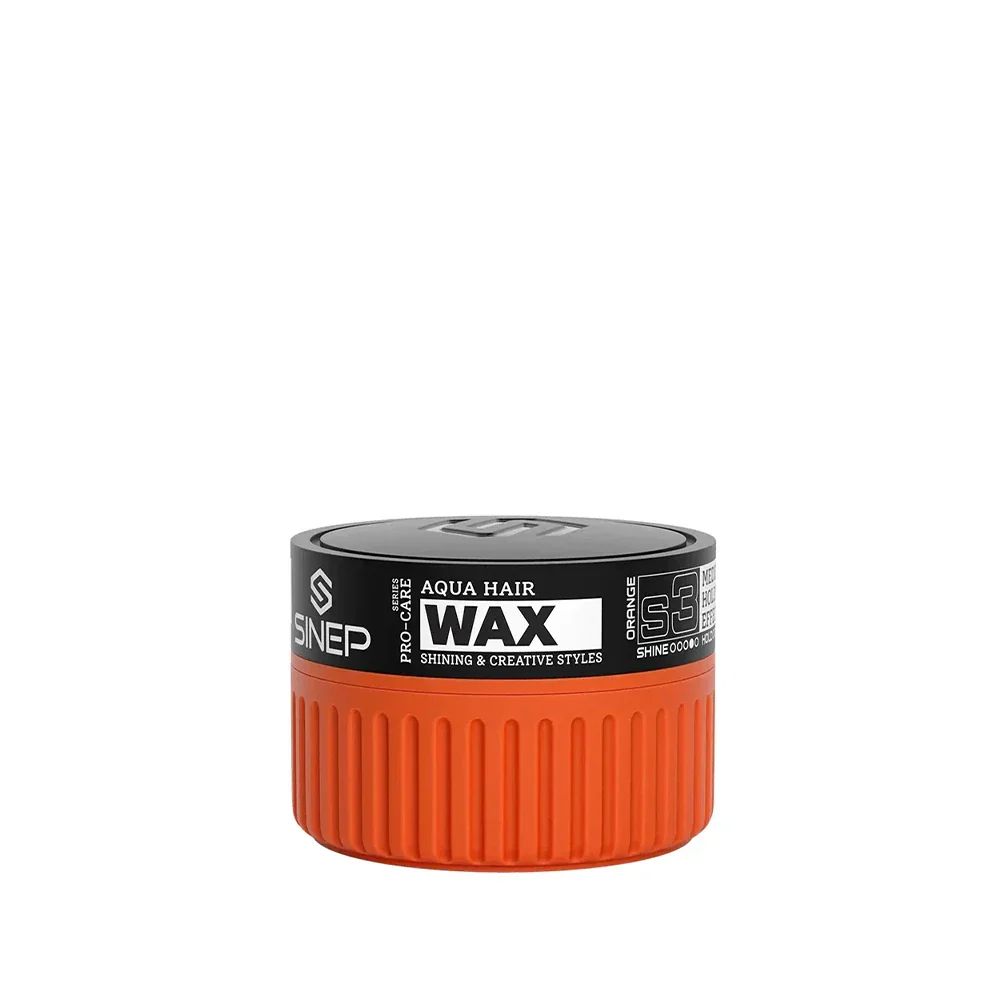 SINEP Aqua Hair Wax S3 Orange 150ml – Strong Hold with Natural Control